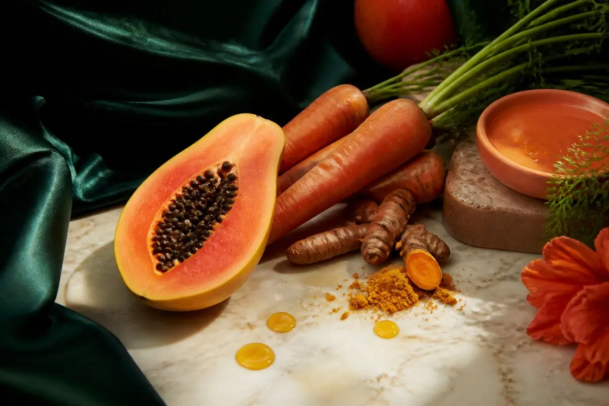 Papaya, carrot and turmeric